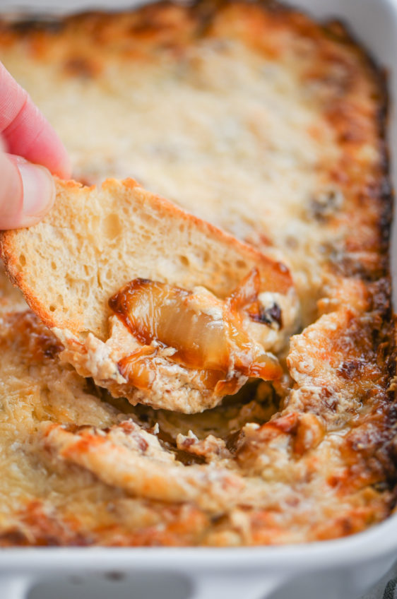 Hot Caramelized Sweet Onion & Bacon Dip