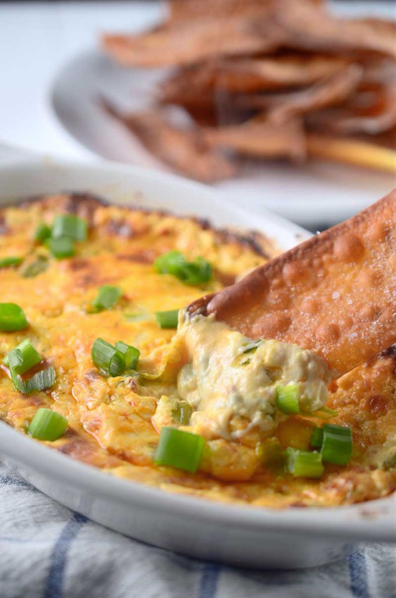 Hot Cheesy Scallion Dip