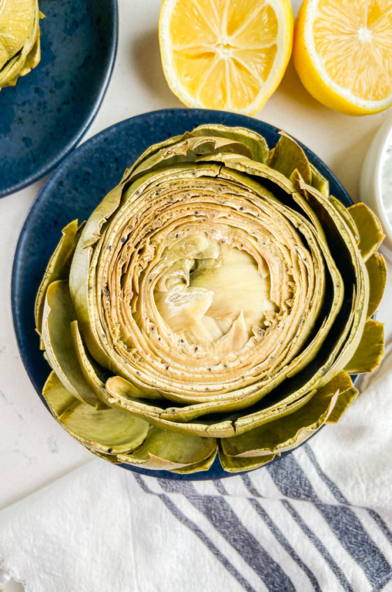 Instant Pot Artichokes with Creamy Herb Dip