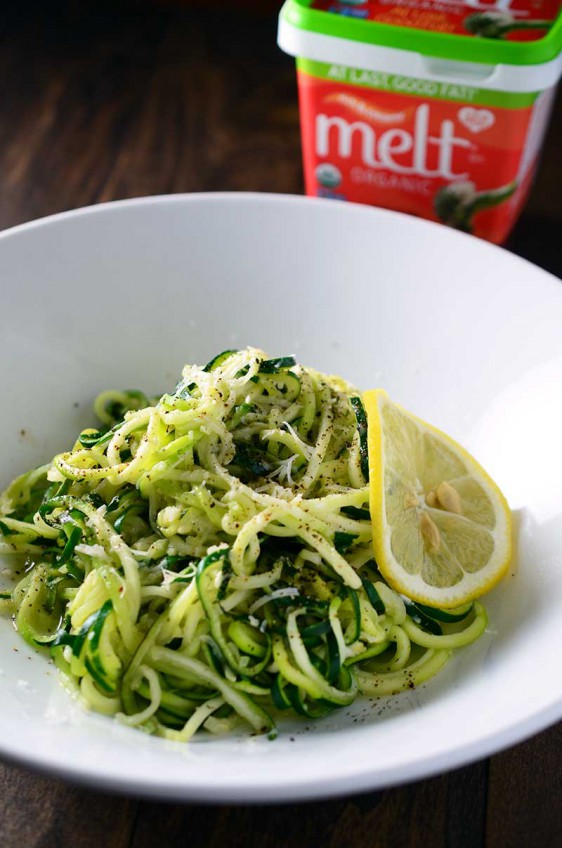 Lemon Parmesan Zucchini Noodles