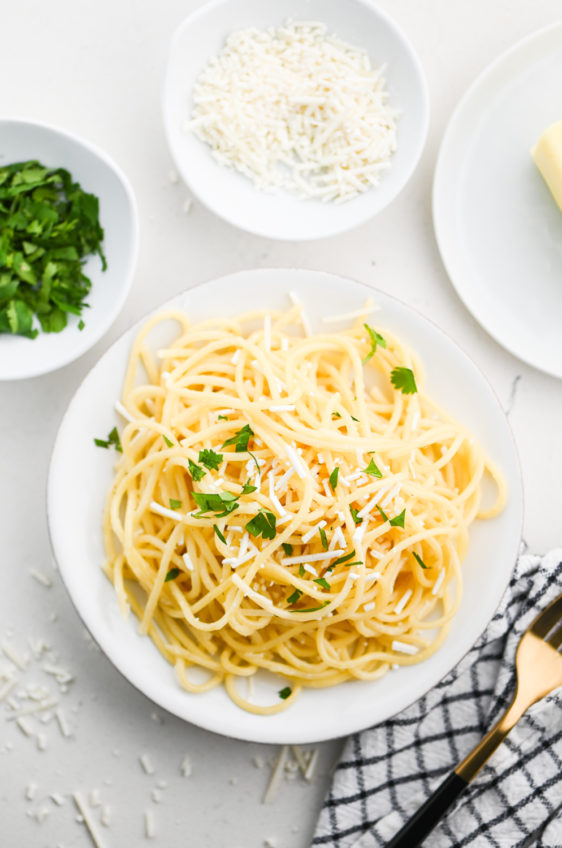 Spaghetti with Browned Butter and Mizithra