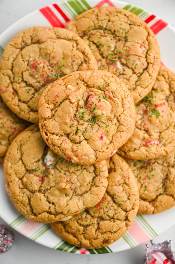 Peppermint White Chocolate Mocha Cookies