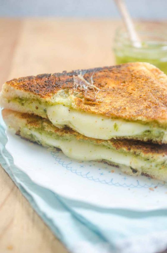 Pesto Grilled Cheese