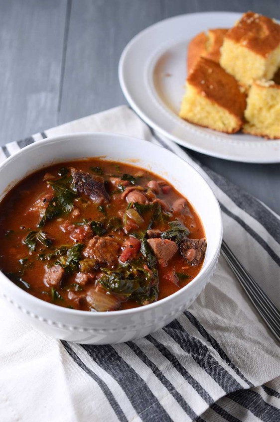 Prime Rib and Kale Chili