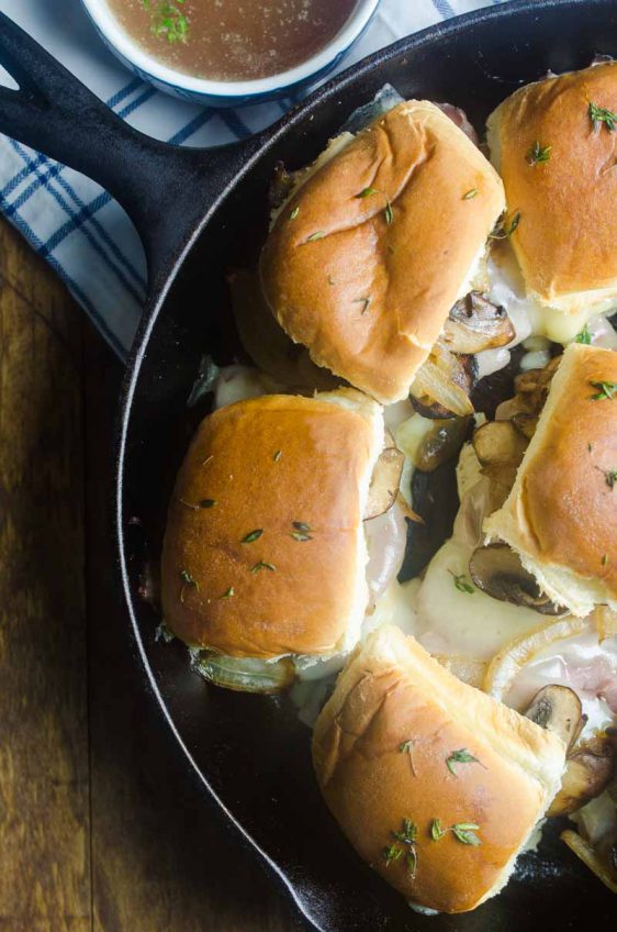 Roast Beef Mushroom Sliders