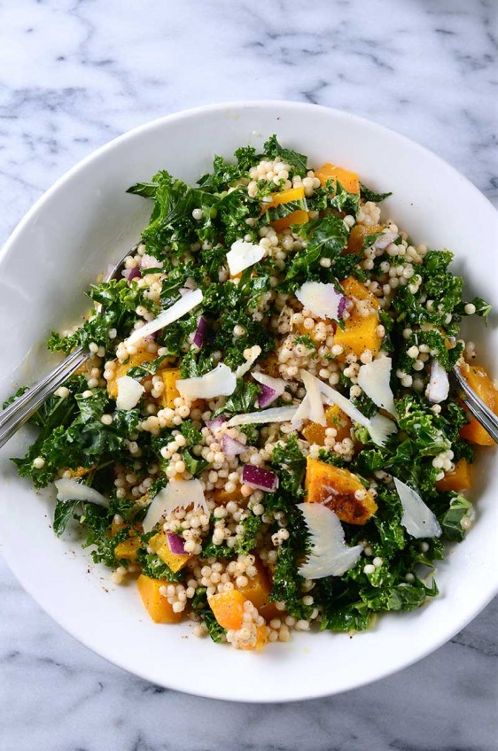 Roasted Butternut Squash, Kale and Couscous Salad