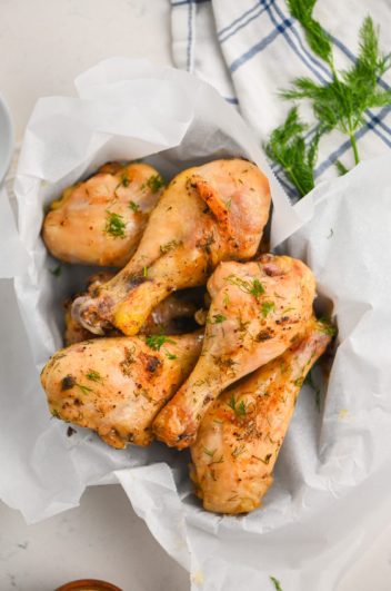 Roasted Chicken Drumsticks with Dill