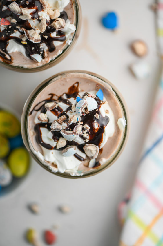 Robin Egg Chocolate Milkshake