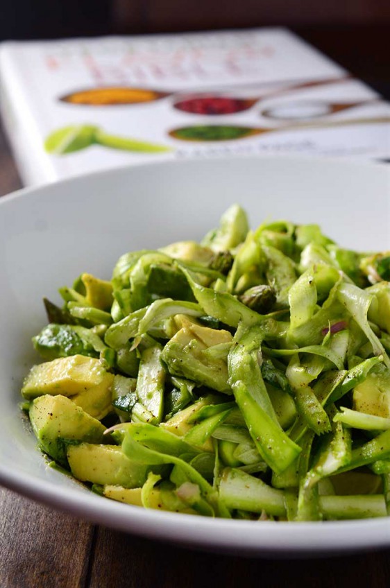Shaved Asparagus & Avocado Salad + Cookbook Giveaway!