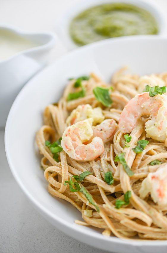 Shrimp Pesto Pasta