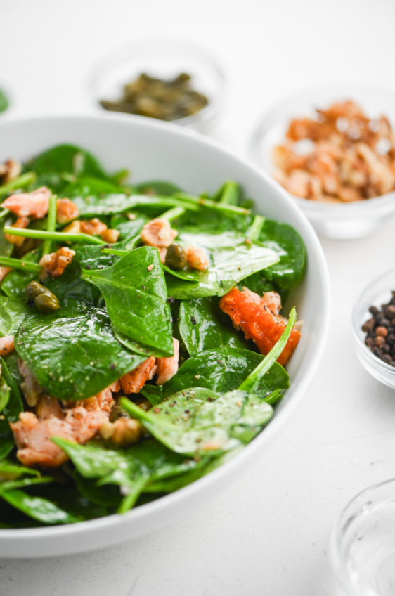 Smoked Salmon Salad with Caper Vinaigrette