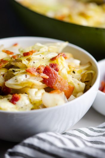 Southern Fried Cabbage with Bacon