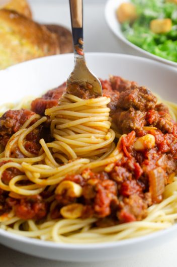 Spaghetti and Meat Sauce