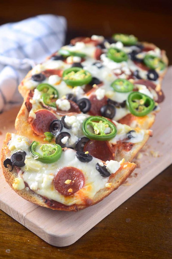 Spicy Pepperoni French Bread Pizza