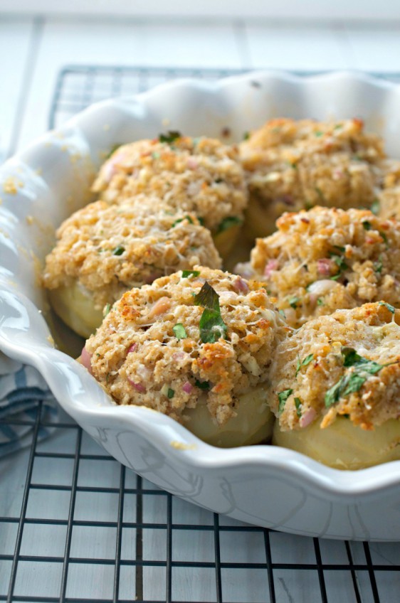 Stuffed Artichoke Bottoms