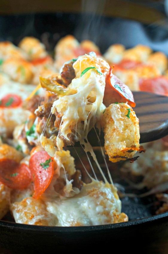 Tater Tot Pizza Casserole