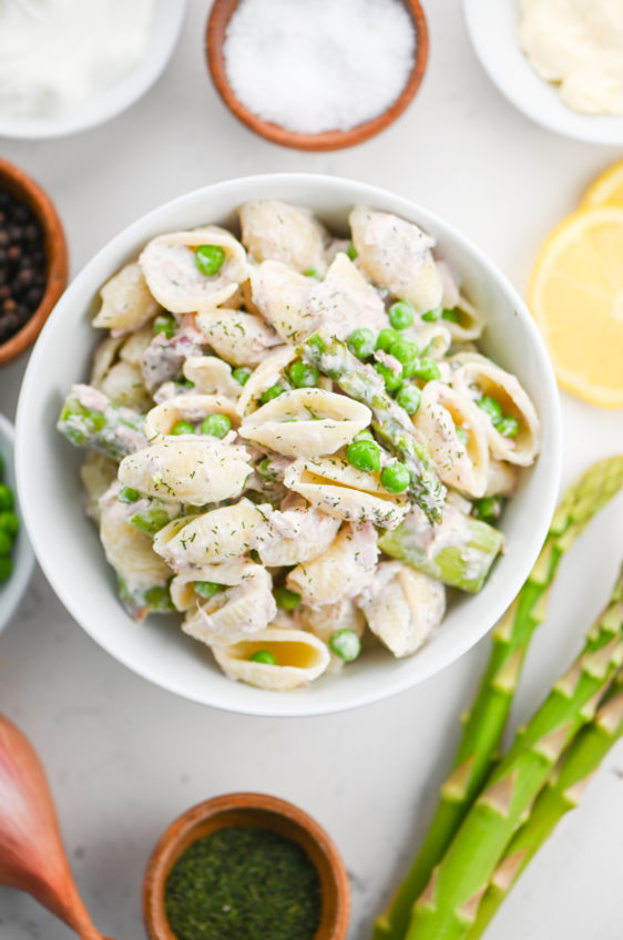 Tuna Pasta Salad with Spring Vegetables