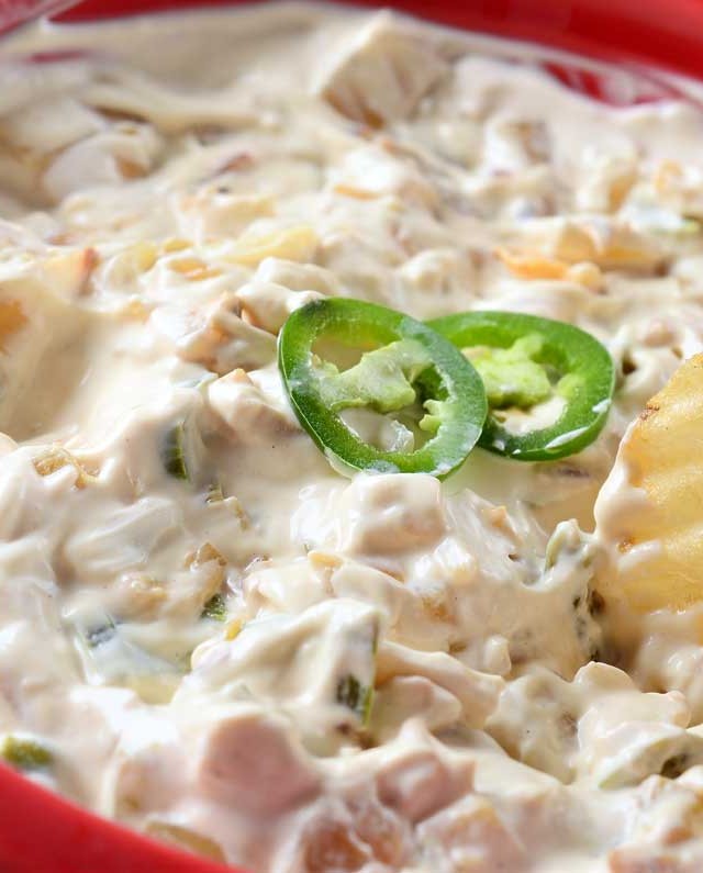 Caramelized Onion and Jalapeno Dip