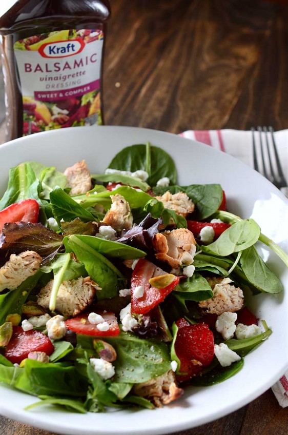 Grilled Balsamic Chicken and Strawberry Salad