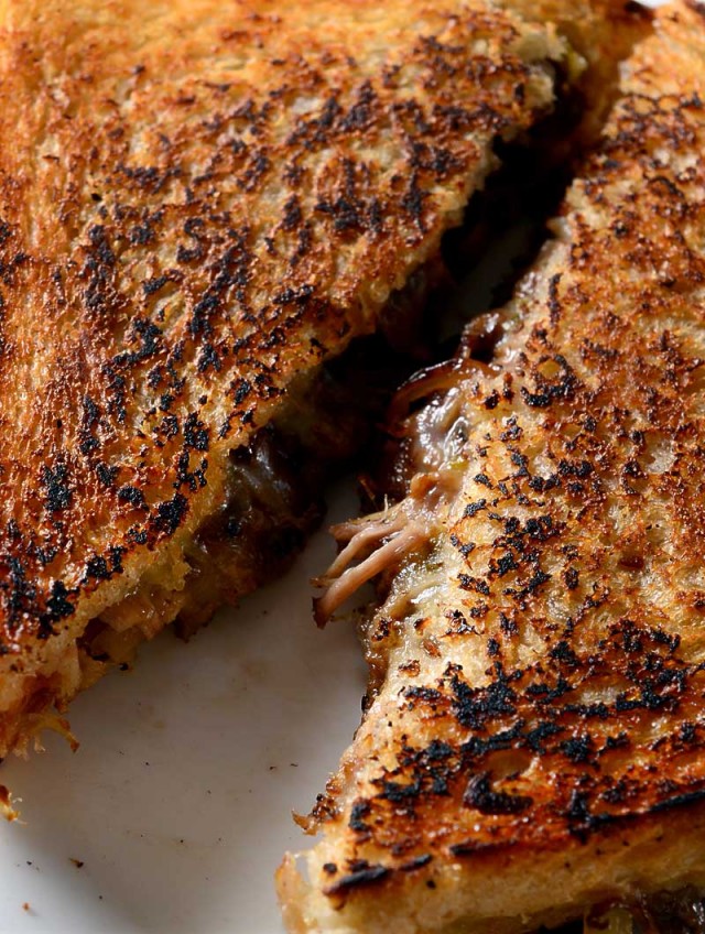 Pulled Pork Grilled Cheese