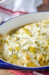 Green Chile Chicken Enchiladas are loaded with chicken, chiles and 3 kinds of cheese. They are perfect way to use leftover chicken.