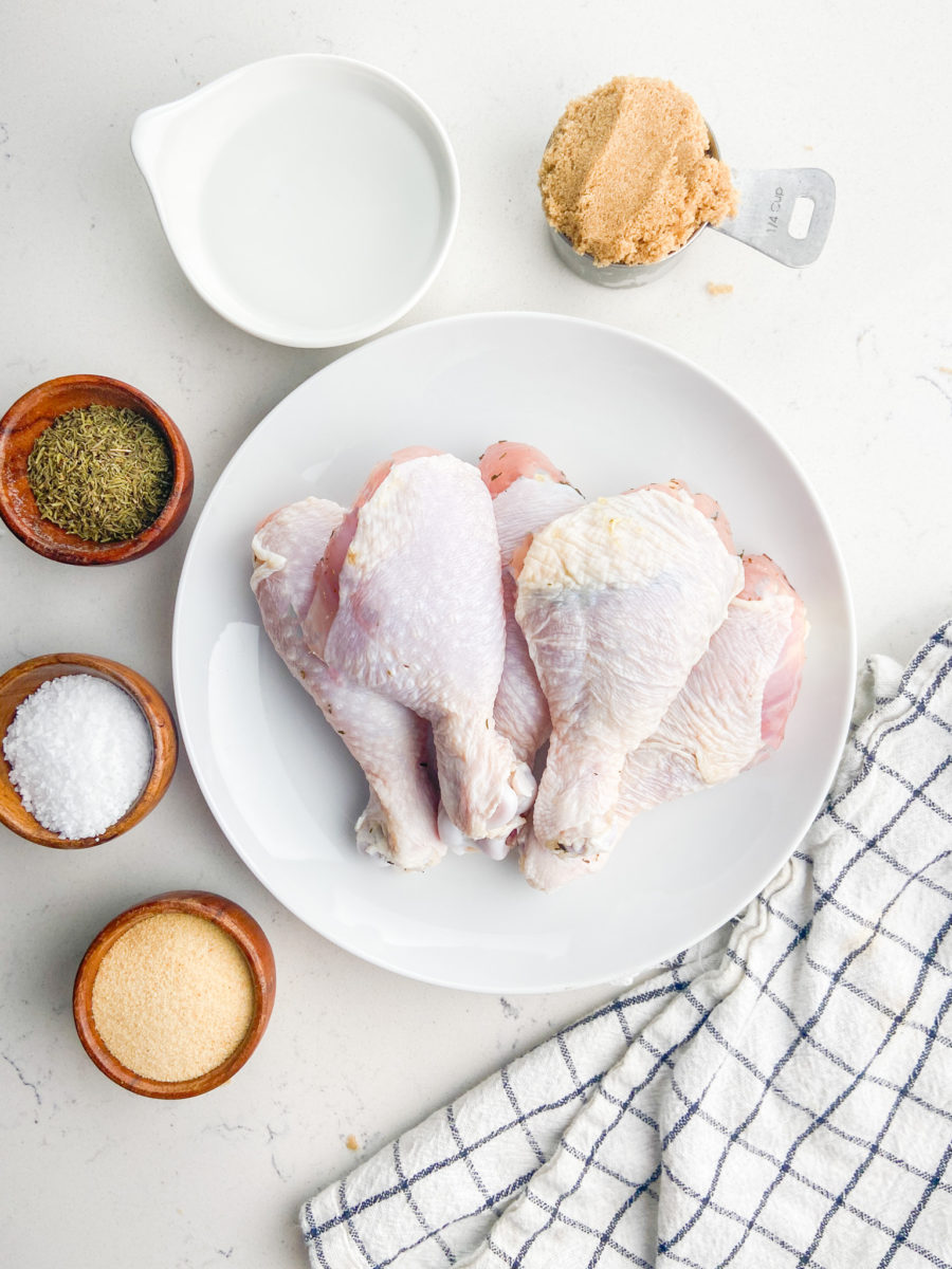 Fried chicken brine ingredients. 