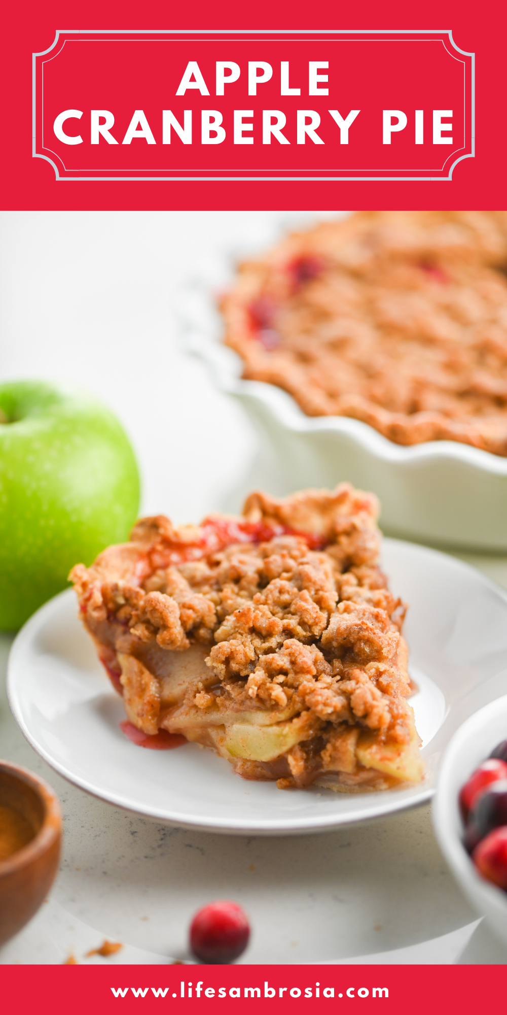 Cranberry Apple Crumble Pie Life's Ambrosia