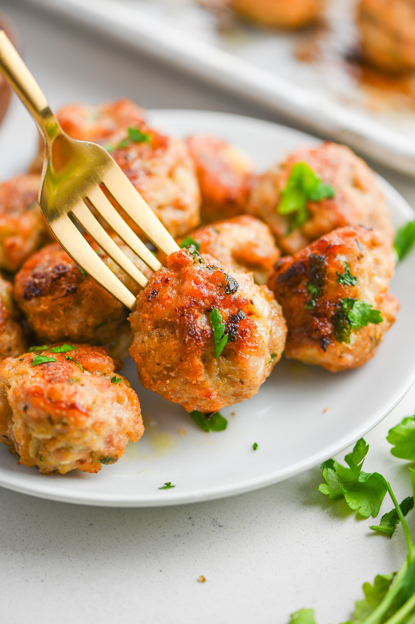 Baked Chicken Meatballs