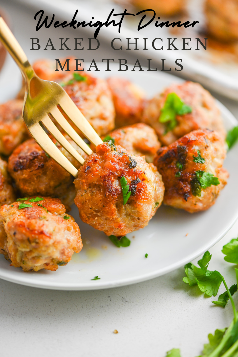 Baked Chicken Meatballs Life S Ambrosia