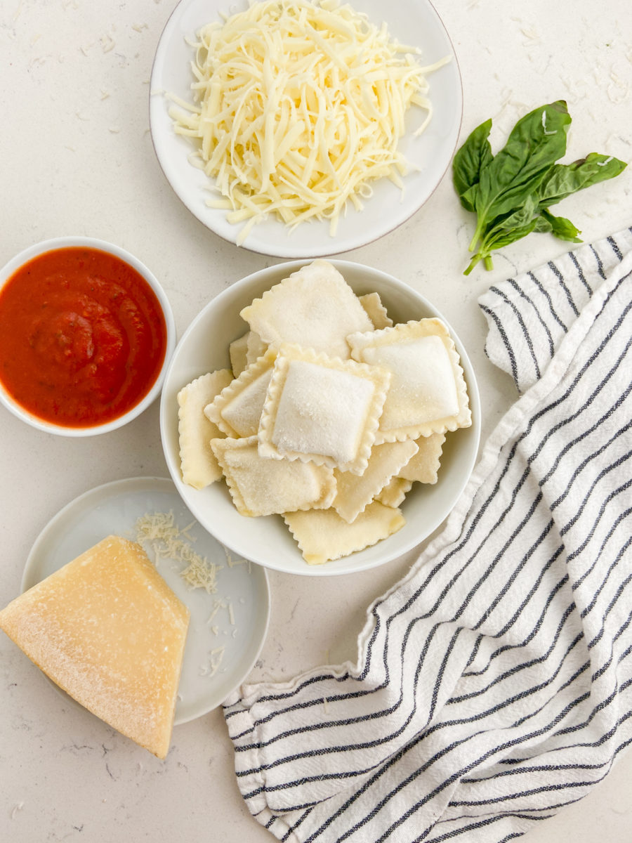 Baked Ravioli Ingredients. 