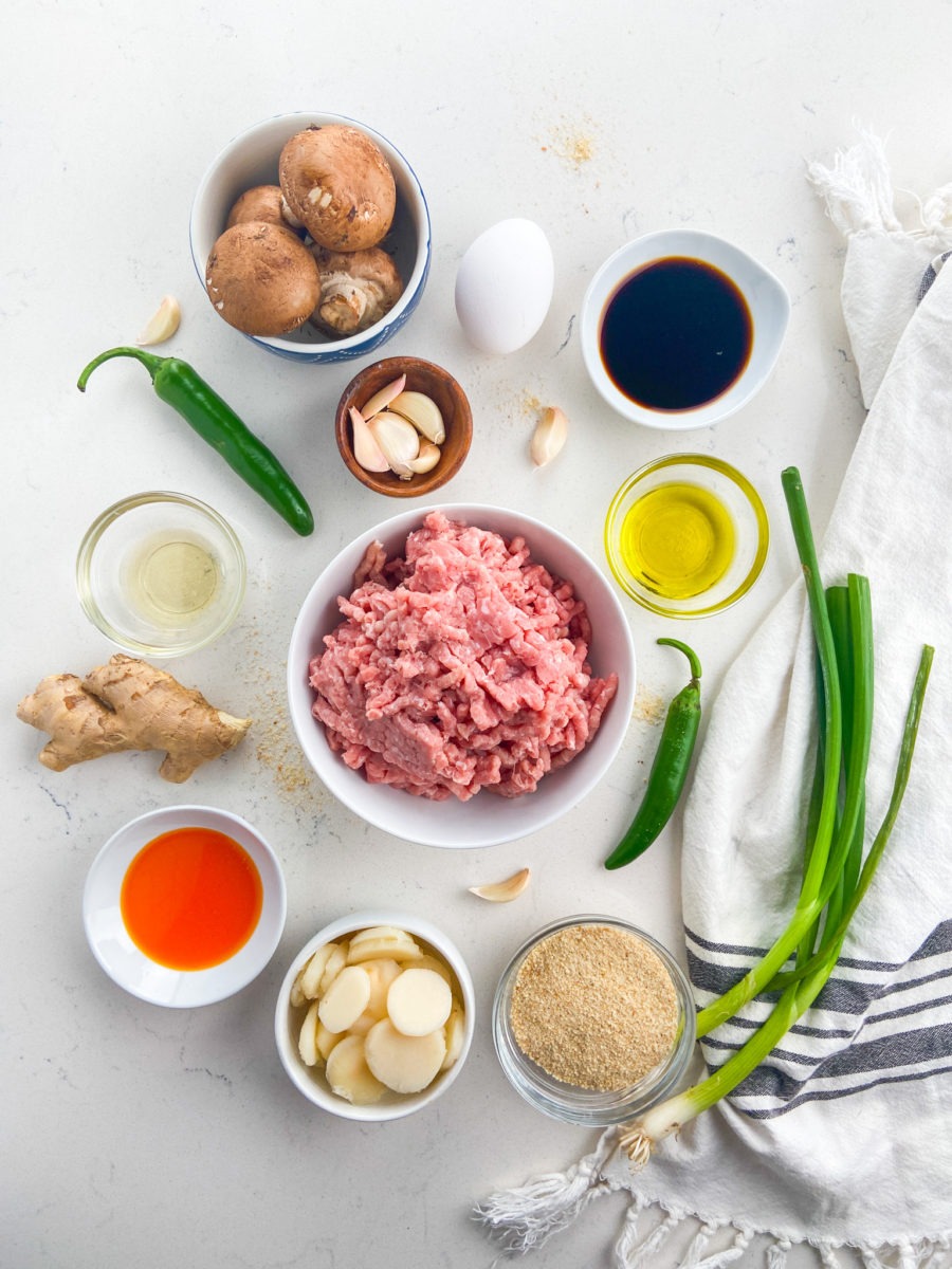 Baked Turkey Meatball Ingredients. 