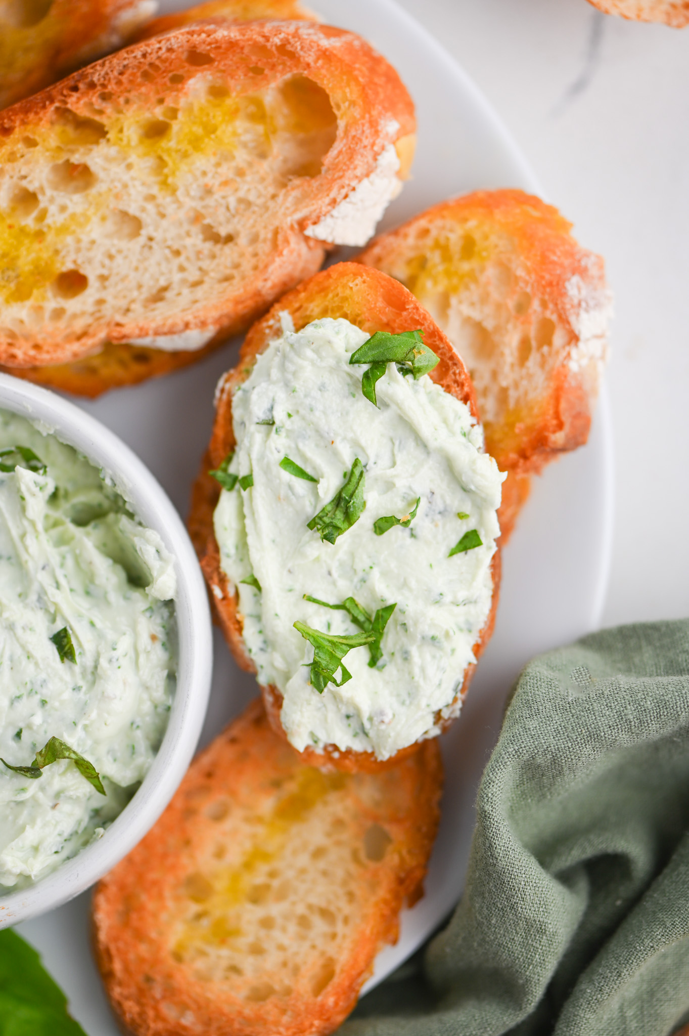 Basil Whipped Goat Cheese
