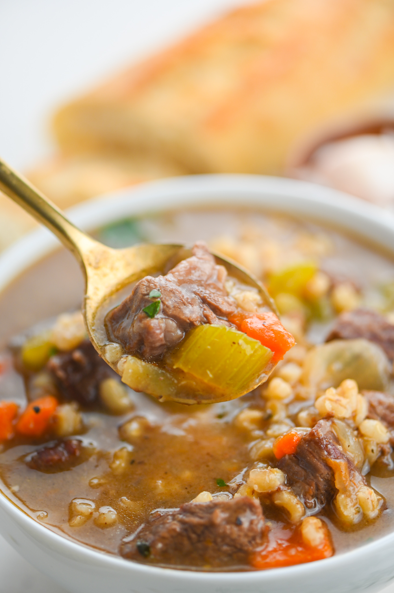 Beef Barley Soup Recipe | Life's Ambrosia