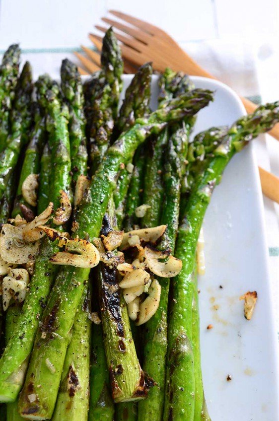 Blistered Asparagus