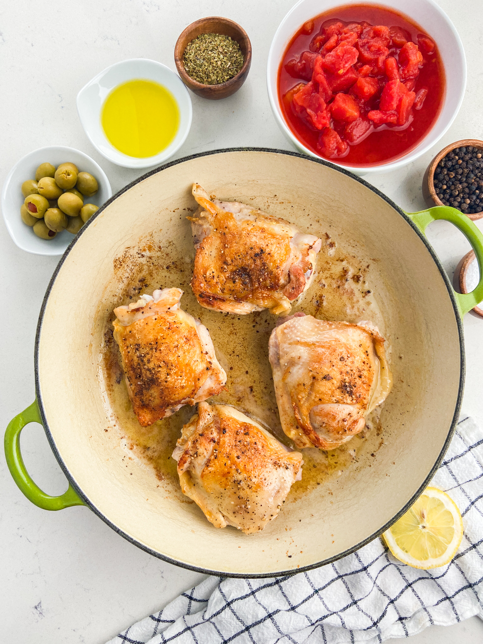 Braised Chicken with Olives and Tomatoes Recipe Life's Ambrosia