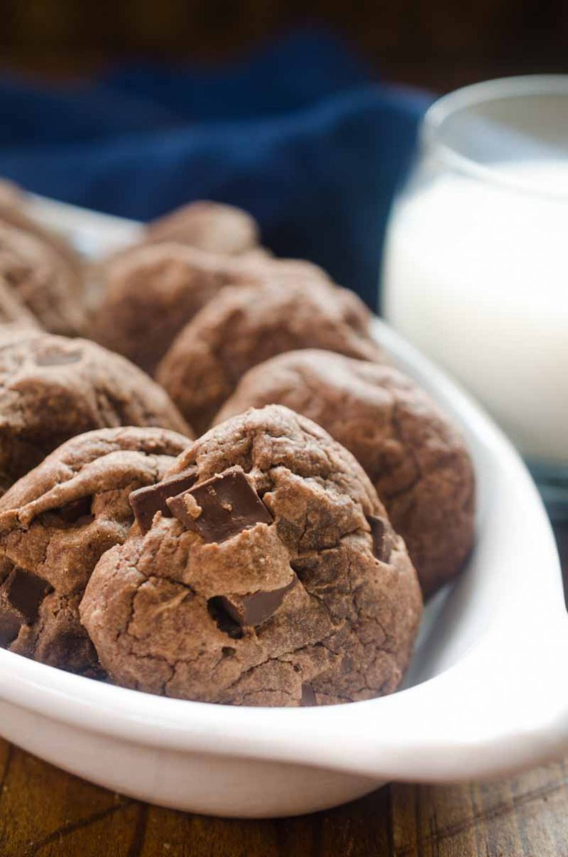 Brownie Mix Cookies are a delicious combination of two easy dessert recipes; brownies and cookies! They come together in a snap and are always a crowd pleaser. 