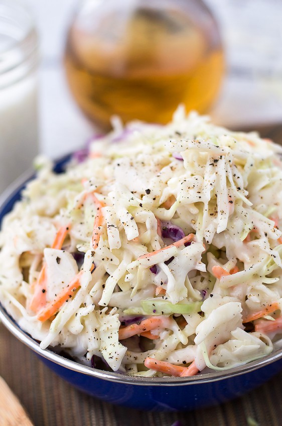 Easy Homemade Buttermilk Coleslaw