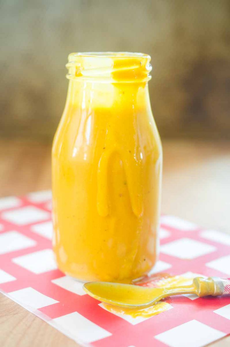 This Carolina BBQ Sauce is mustard based, tangy and sweet. You'll want to put it on all the things during your next BBQ. 