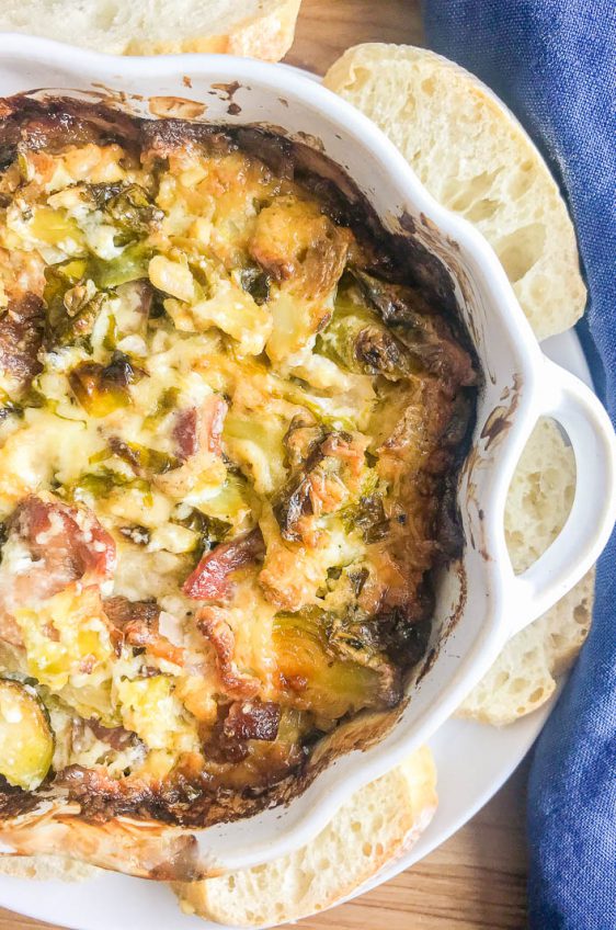 Cheesy Brussels Sprouts Dip