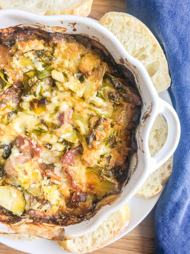 Cheesy Brussels Sprouts Dip