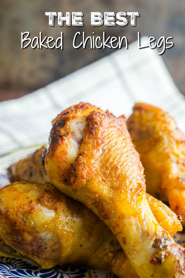 The BEST baked chicken legs. This kitchen staple is so flavorful and so easy to make. It'll be a family favorite for sure! #chicken #chickenlegs #comfortfood #weeknightdinner