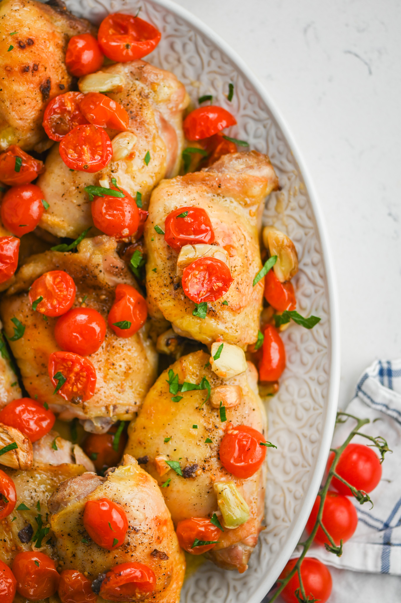Baked Chicken with Cherry Tomatoes