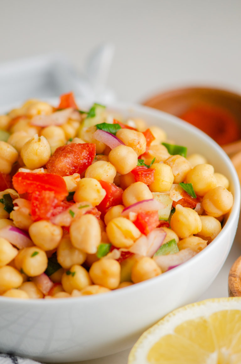 Chickpea Salad {Garbanzo Bean} Recipe Life's Ambrosia