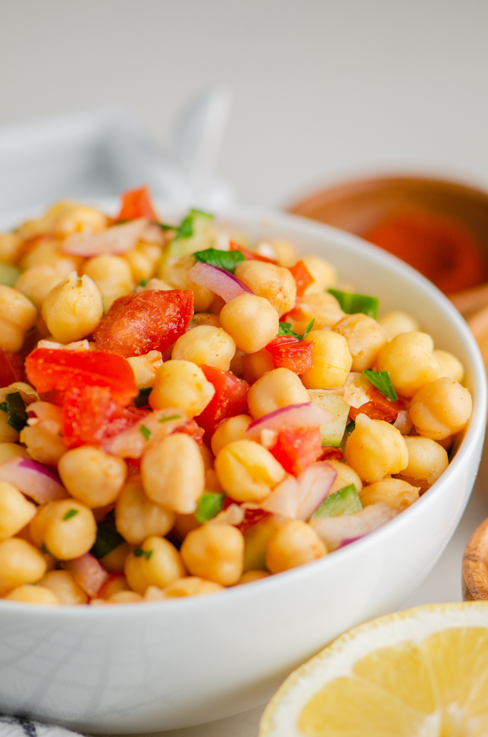 Chickpea Salad {Garbanzo Bean} Recipe Life's Ambrosia
