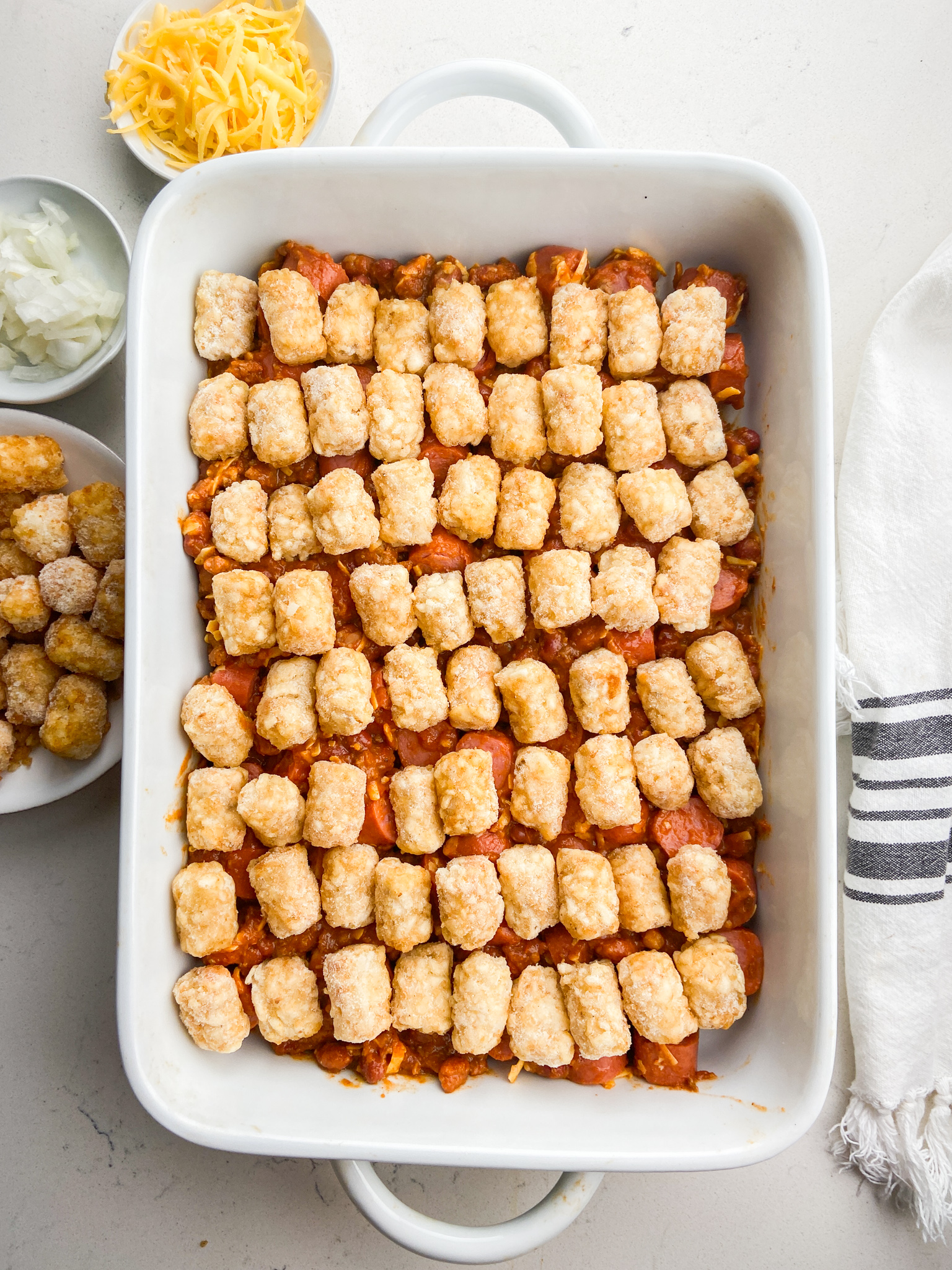 Chili Dog Tater Tot Casserole Life's Ambrosia