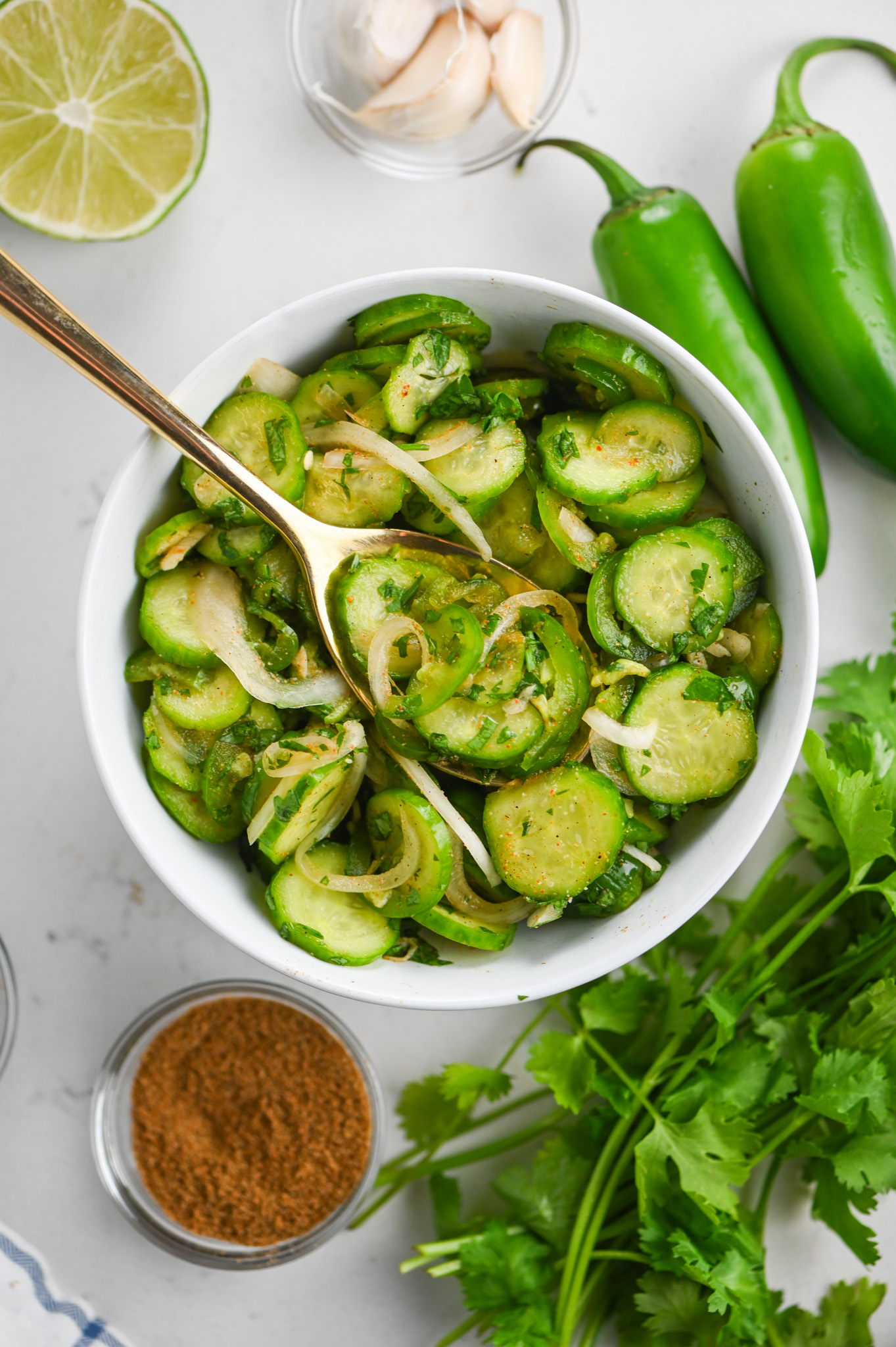 Cilantro Lime Cucumber Salad