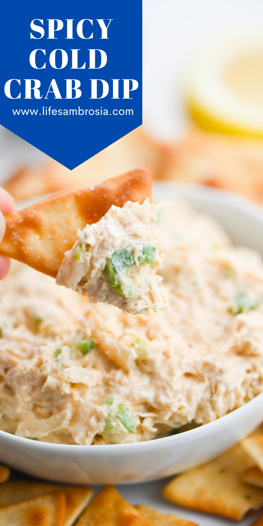 Cold Crab Dip with Jalapeños Life's Ambrosia