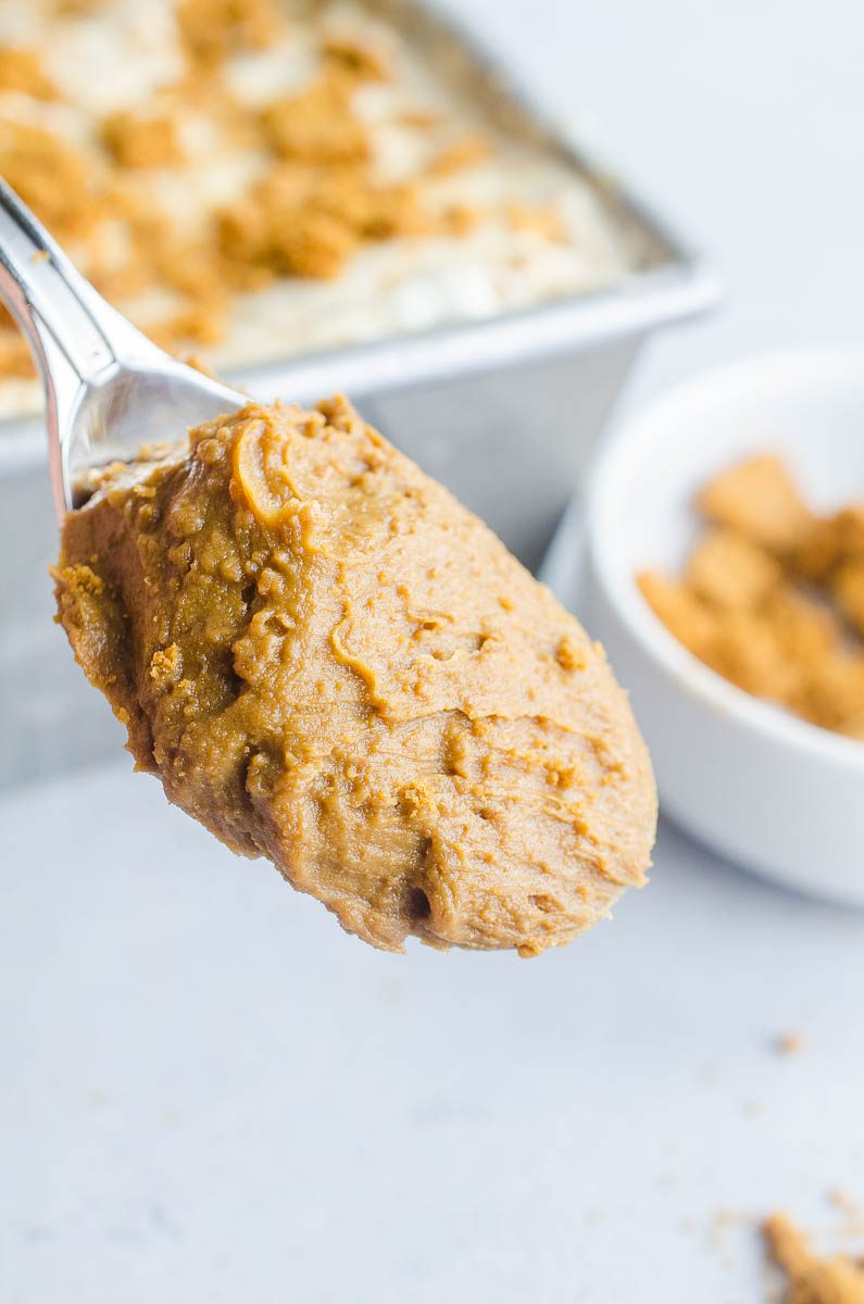 Spoonful of cookie butter.
