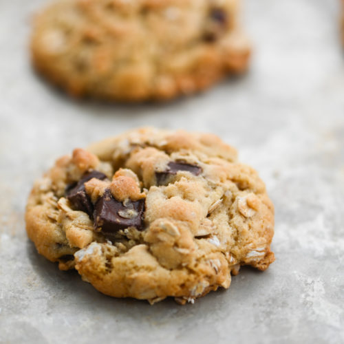 Oatmeal Cranberry Cookie on baking sheet.