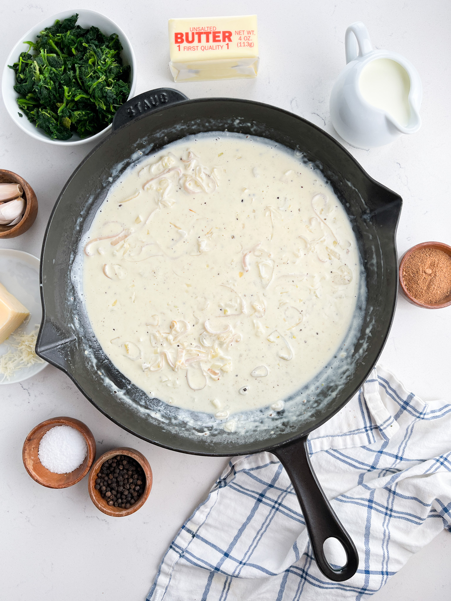 Creamed Spinach Recipe | Life's Ambrosia